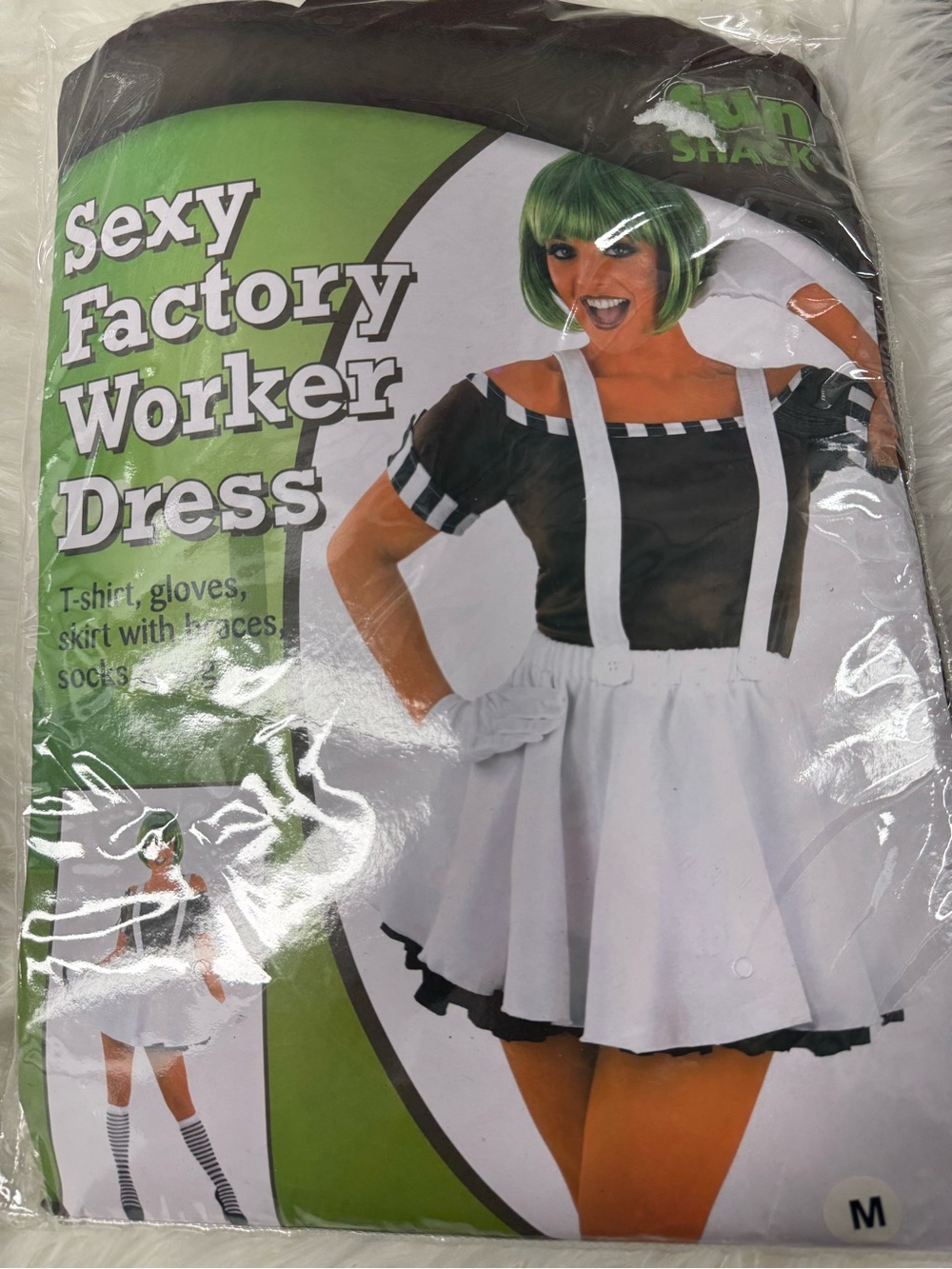 Willy Wonka sexy Oompa Loompa Halloween costume M NEW